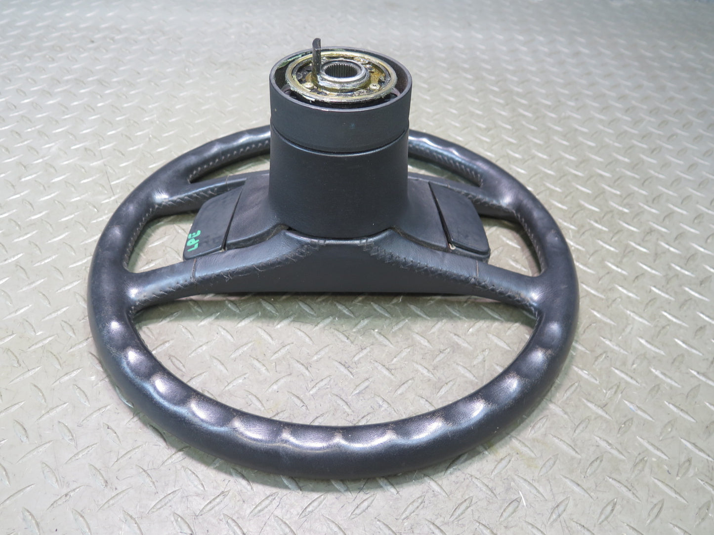 1984-1989 Porsche 928 S Leather Steering Black W/ Horn Pad Cover