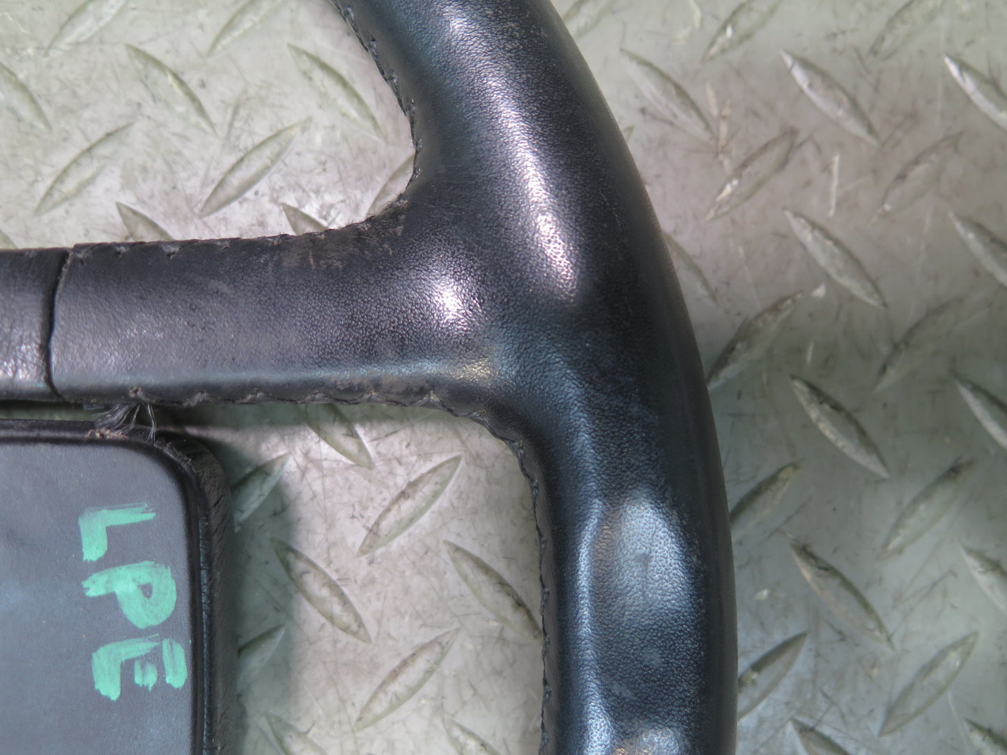 1984-1989 Porsche 928 S Leather Steering Black W/ Horn Pad Cover