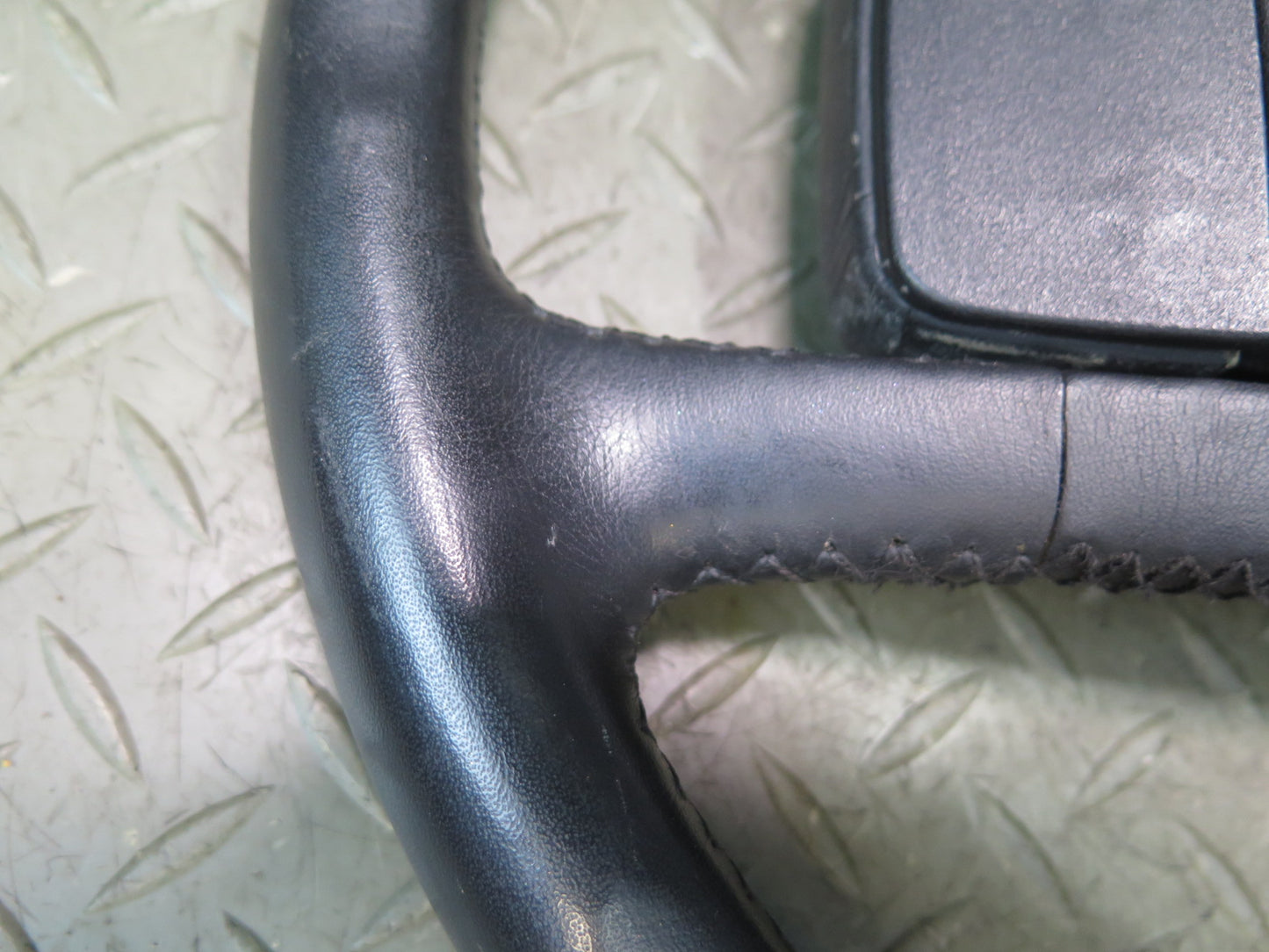 1984-1989 Porsche 928 S Leather Steering Black W/ Horn Pad Cover