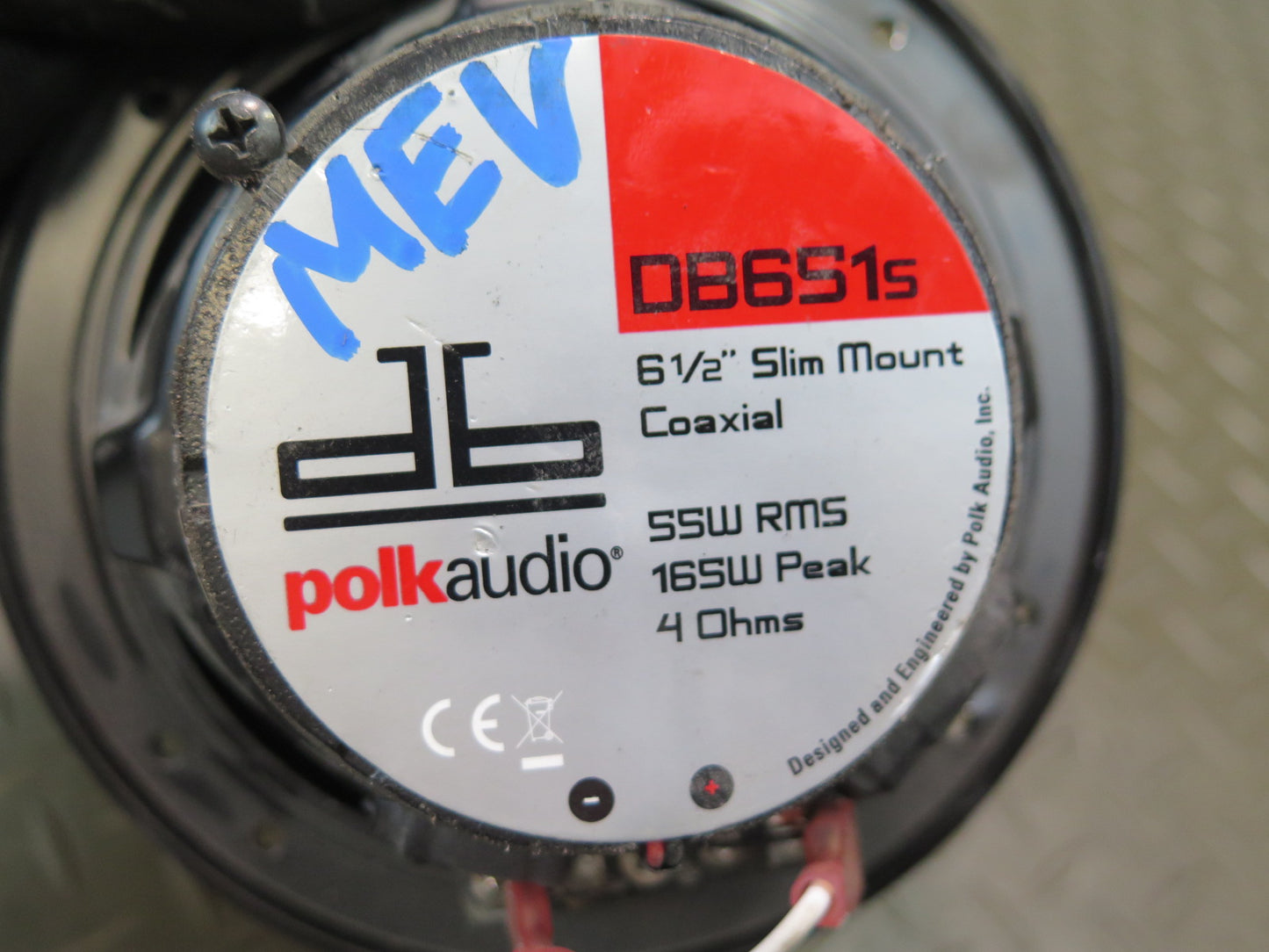 Set of 2 Polk Audio DB651S 6.5" Coaxial Speaker