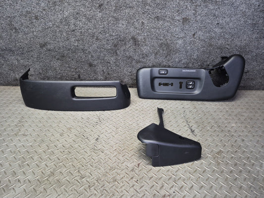 01-03 Lexus LS430 UCF30L Set of 3 Front Left Driver Seat Lower Trim Black OEM