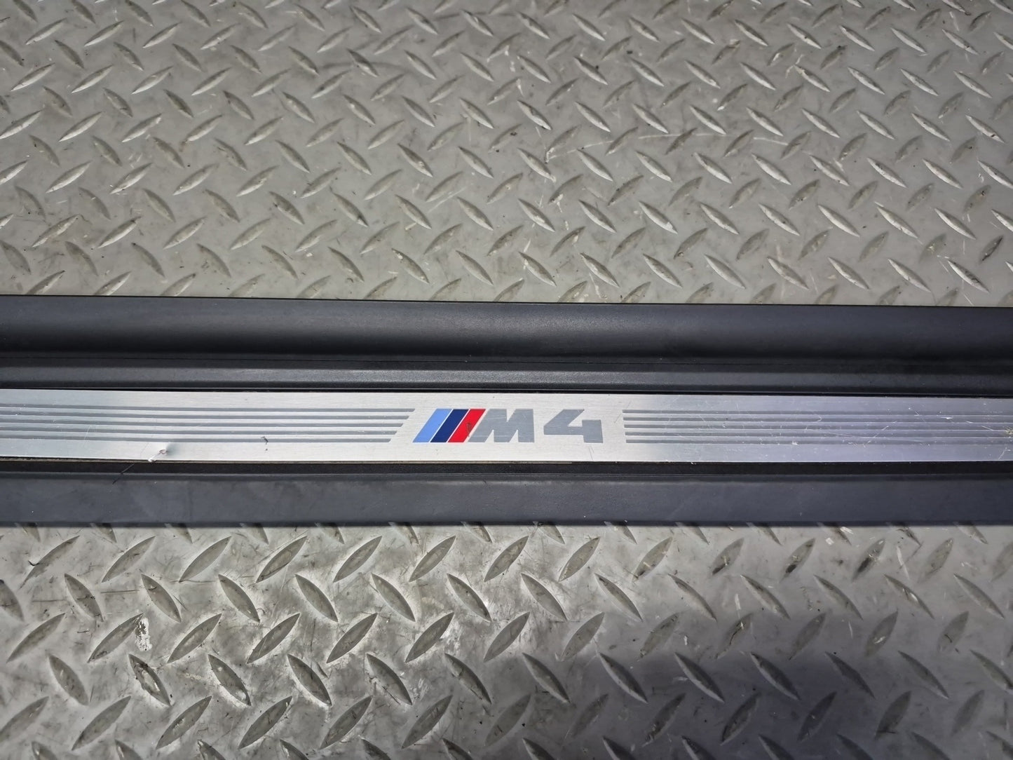 2015-2020 BMW F33 F83 M4 Convertible Door Scuff Sill Plate Trim Panel Set of 2