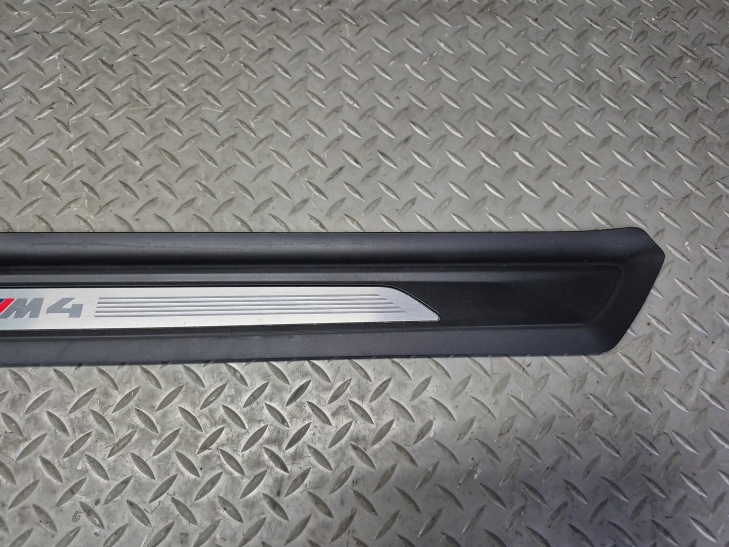 2015-2020 BMW F33 F83 M4 Convertible Door Scuff Sill Plate Trim Panel Set of 2