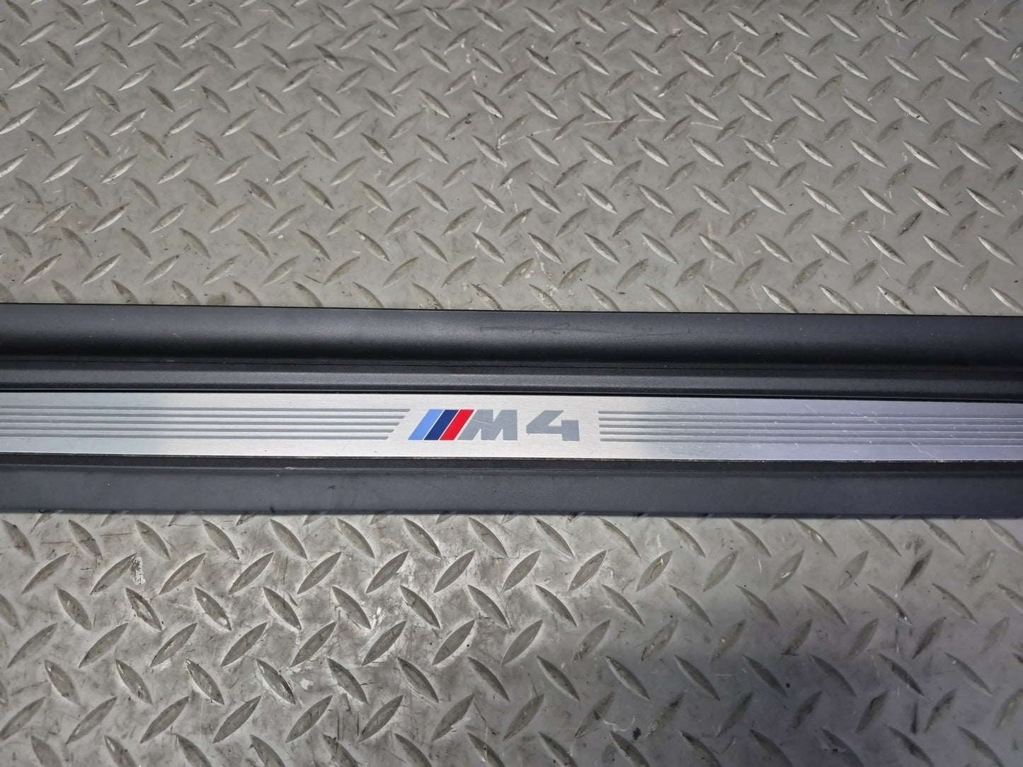 2015-2020 BMW F33 F83 M4 Convertible Door Scuff Sill Plate Trim Panel Set of 2