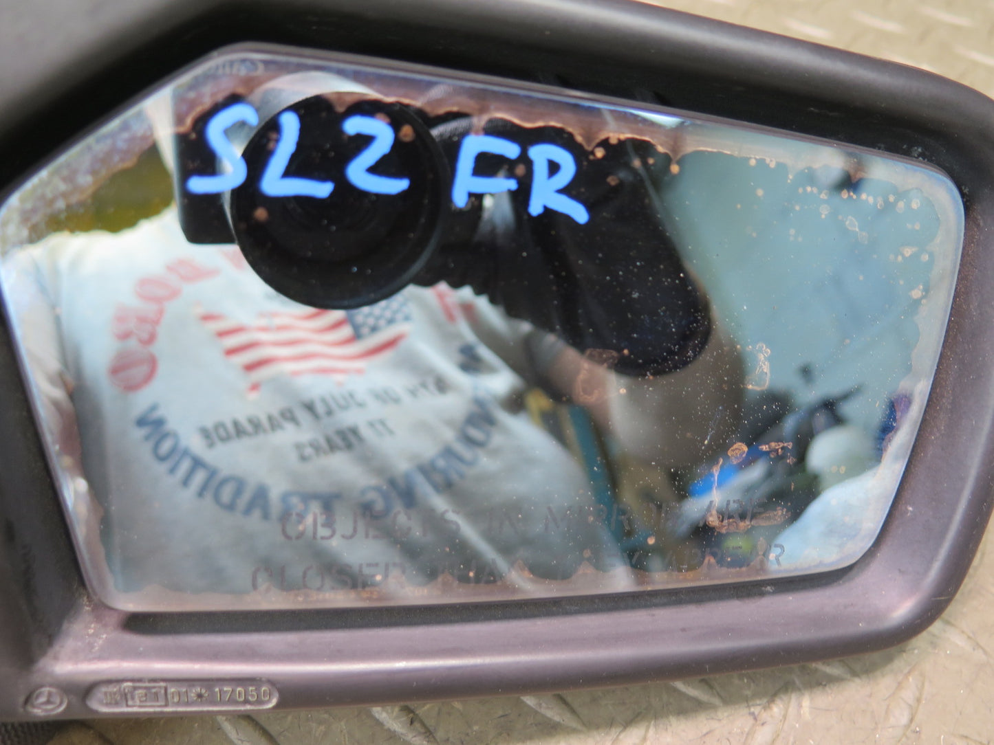 86-89 Mercedes R107 560SL Right Door Exterior Side View Heated Power Mirror OEM