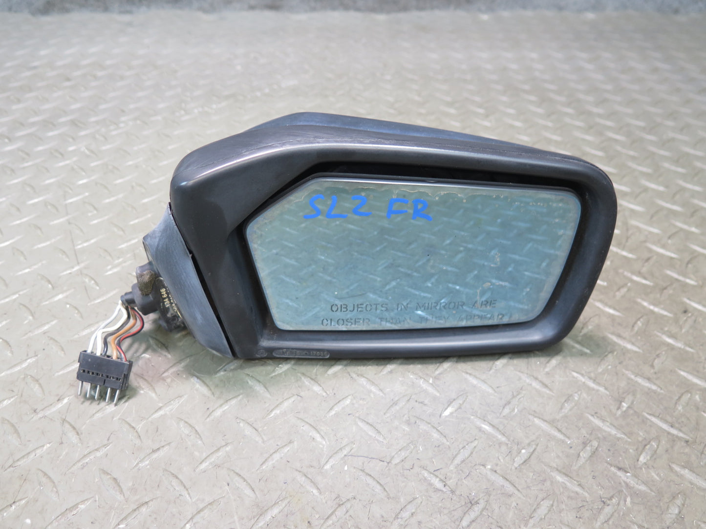 86-89 Mercedes R107 560SL Right Door Exterior Side View Heated Power Mirror OEM