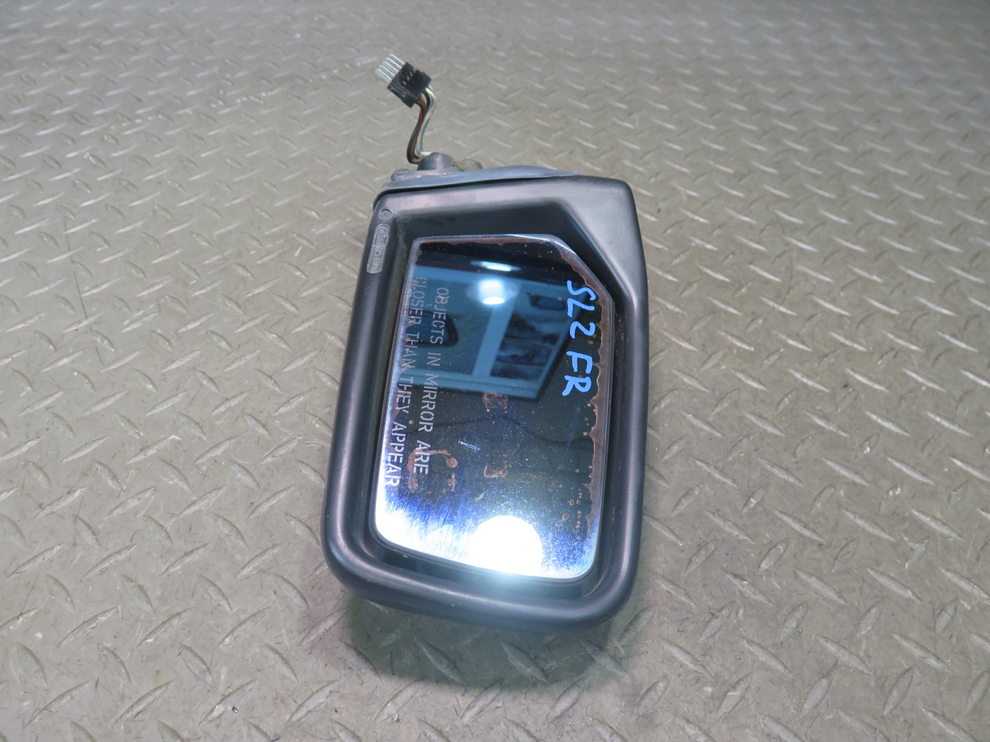 86-89 Mercedes R107 560SL Right Door Exterior Side View Heated Power Mirror OEM