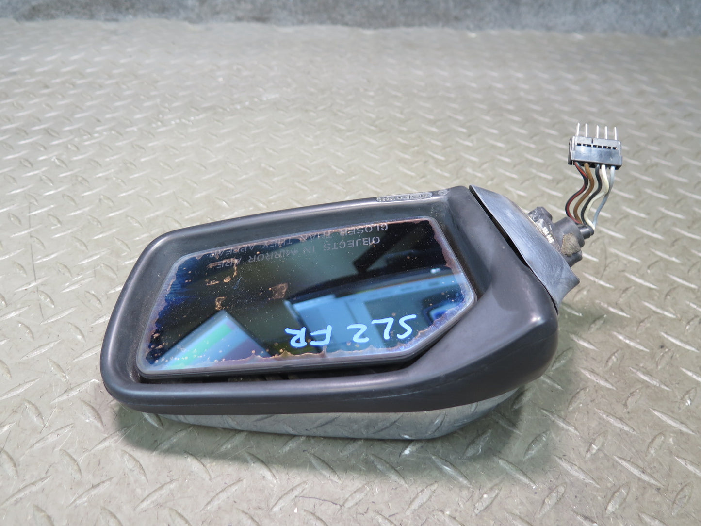 86-89 Mercedes R107 560SL Right Door Exterior Side View Heated Power Mirror OEM