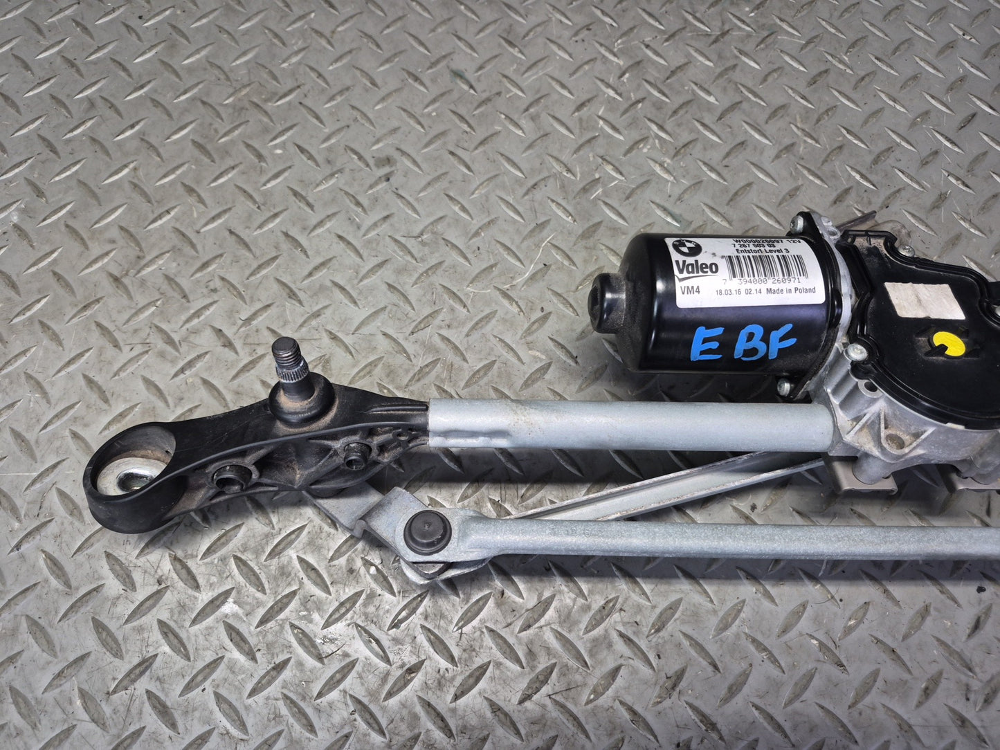 2015-2020 BMW F32 F33 F82 F83 M4  Windshield Wiper Transmission Linkage w Motor