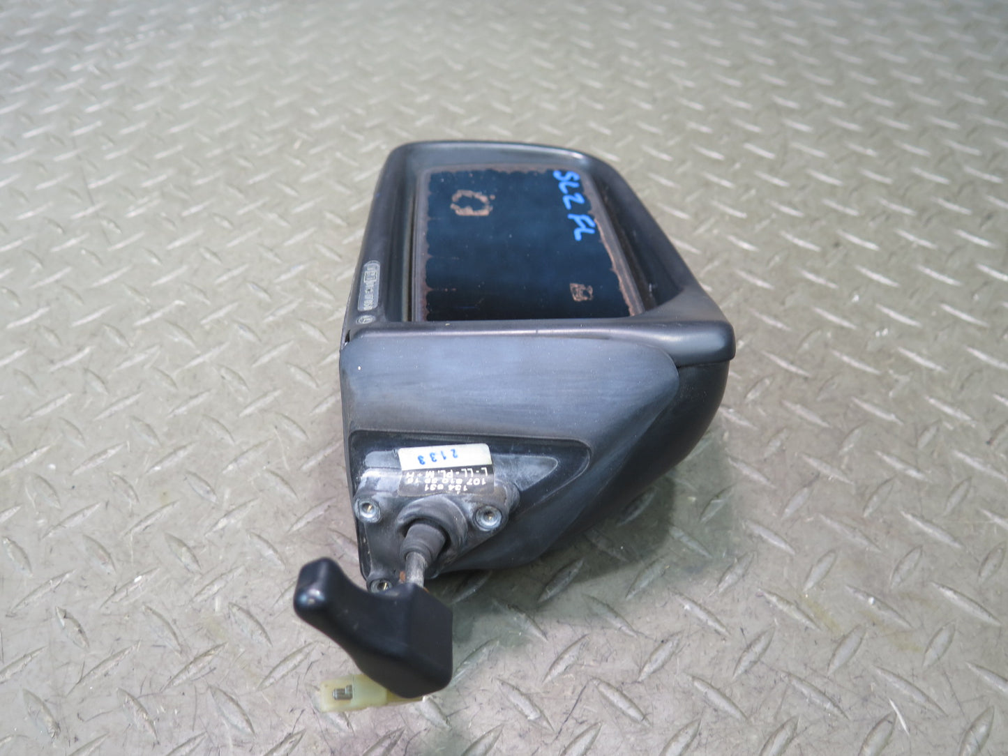 73-89 Mercedes R107 560SL Left Exterior Side View Mirror Glass Discoloration