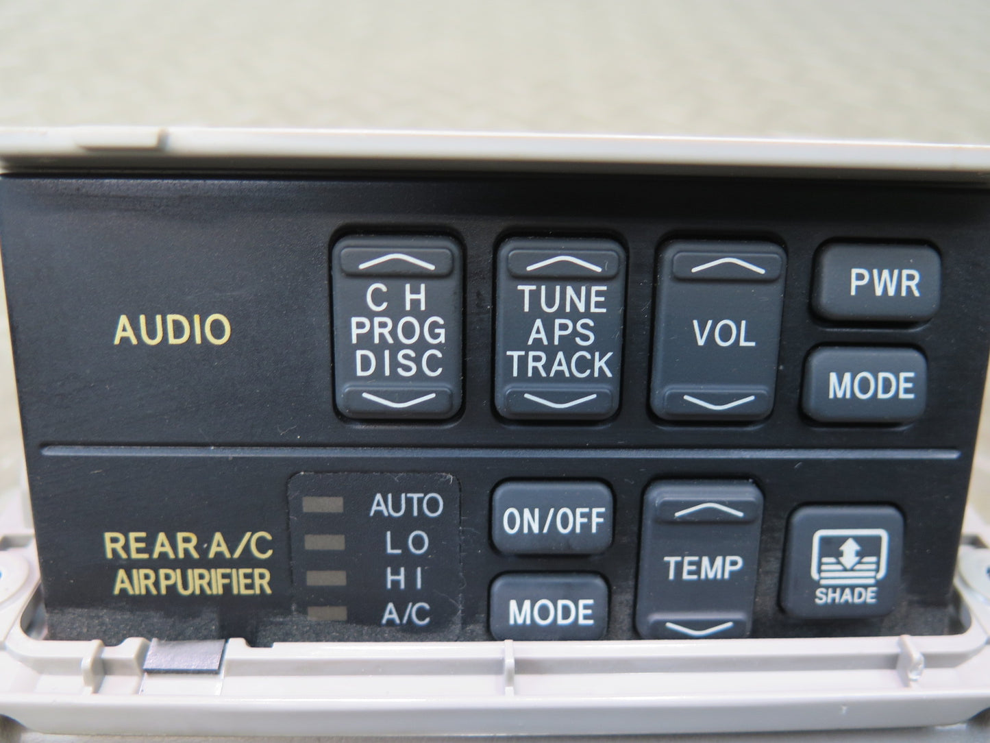00-01 Toyota Crown JZS175 Rear Audio A/C Air Purifier Switch Control Panel OEM