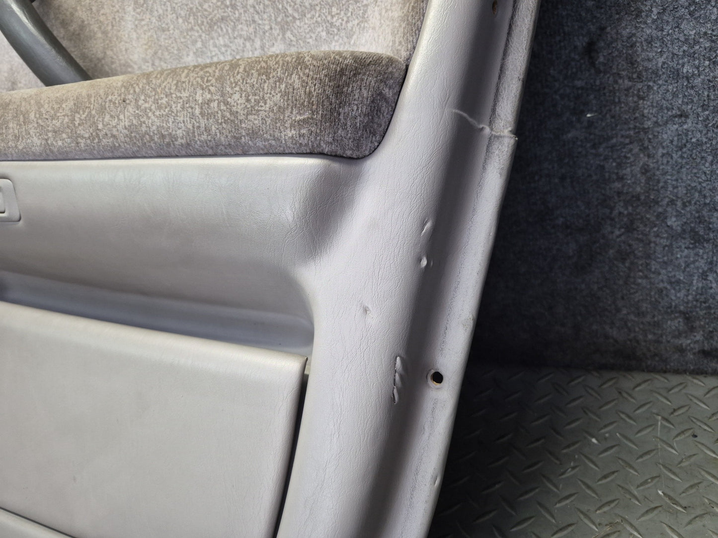 99-01 Toyota Crown JZS175 Front Right Door Interior Trim Cover Panel Gray OEM