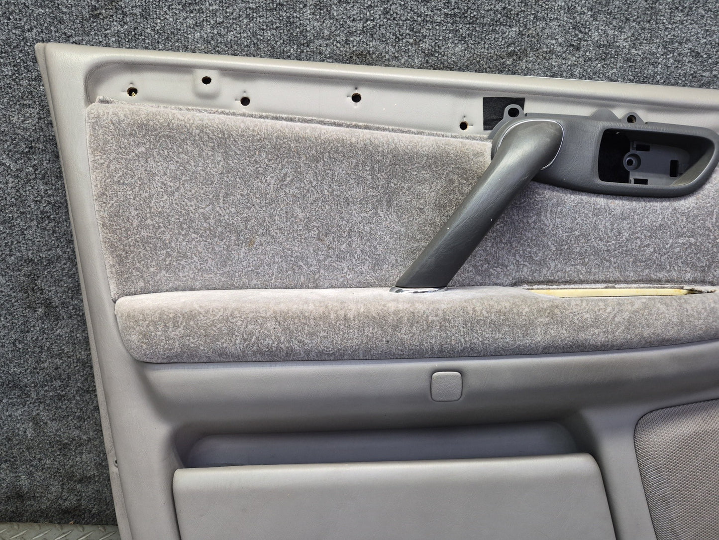 99-01 Toyota Crown JZS175 Front Left Door Interior Trim Cover Panel Gray OEM