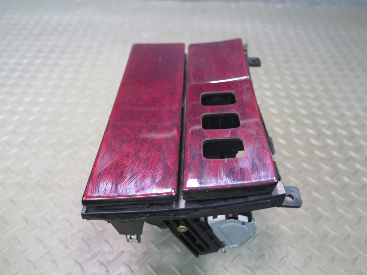 01-03 Lexus UCF30L LS430 Set of 2 Center Console Trim Cover RED Wood OEM