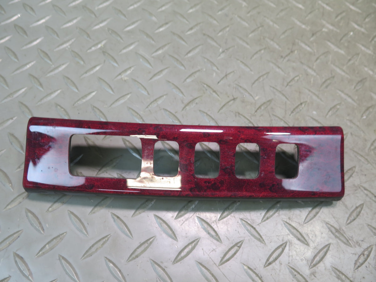01-03 Lexus UCF30L LS430 Set of 2 Center Console Trim Cover RED Wood OEM