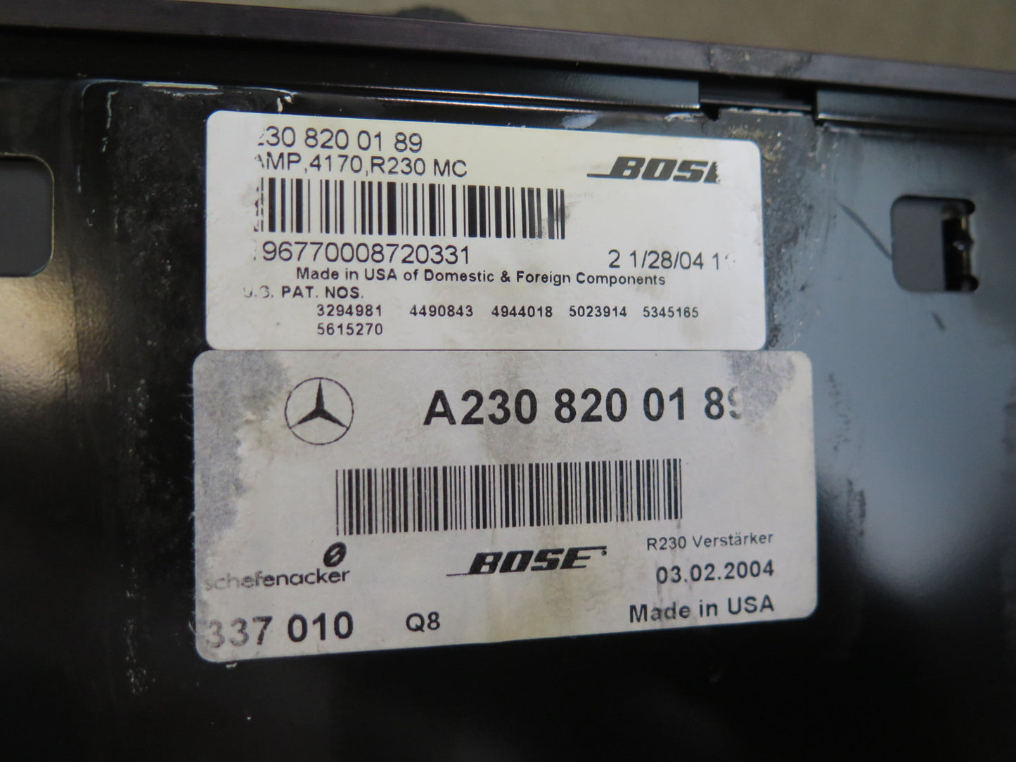03-04 Mercedes R230 SL55 AMG Bose Audio Radio Amplifier AMP 2308200189 OEM