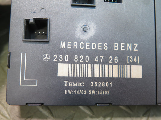 03-12 Mercedes R230 SL55 AMG Left Door Control Module 2308204726 OEM