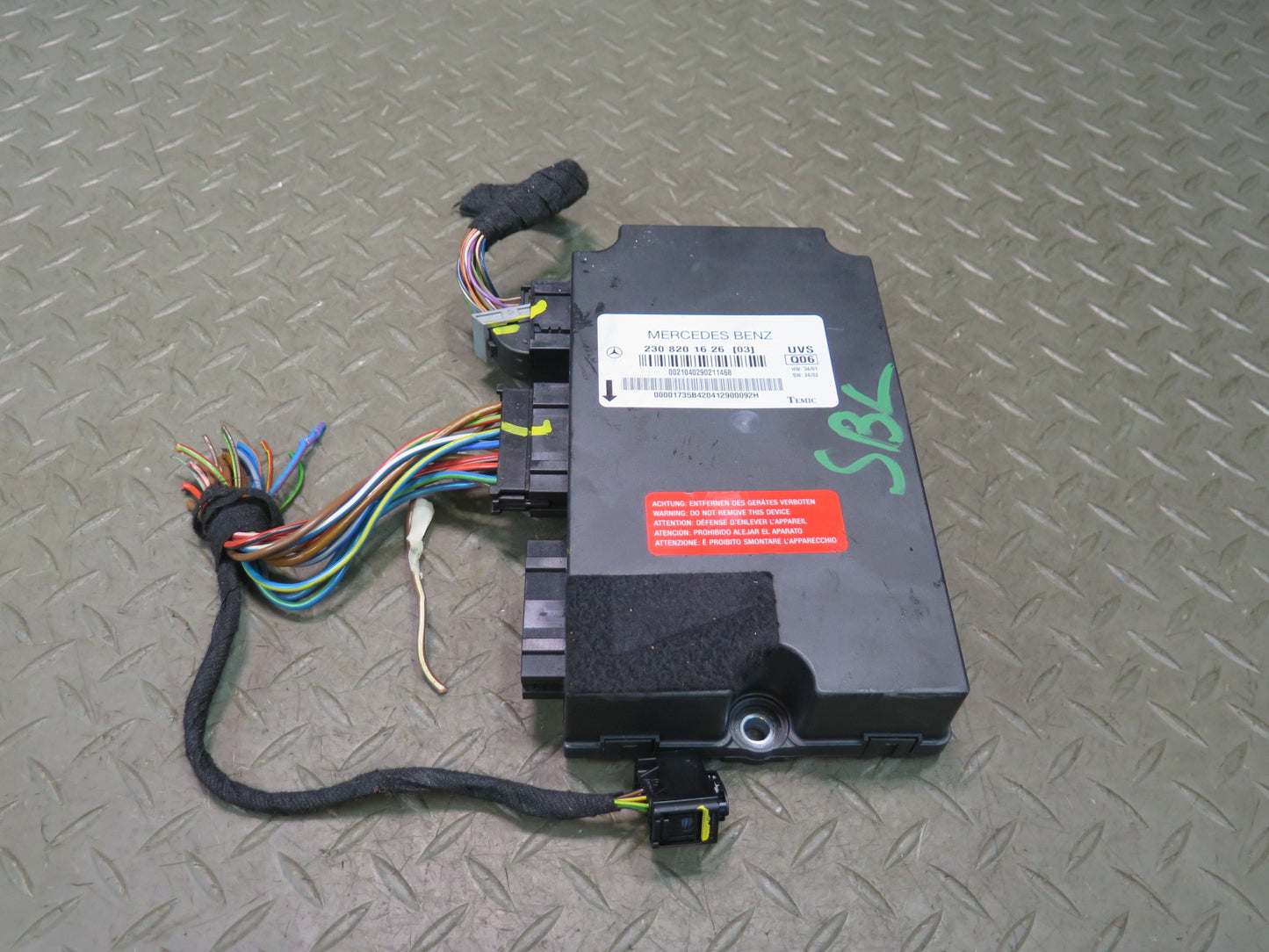 03-08 Mercedes R230 SL55 AMG Convertible TOP Roof Control Module 2308201626 OEM