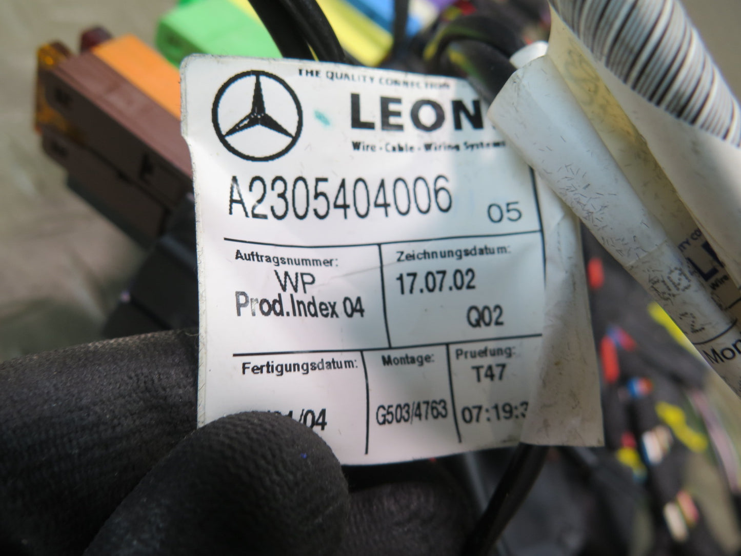 03-12 Mercedes R230 Sl-class Rear SAM Fuse Relay Box Module 0345456232 OEM