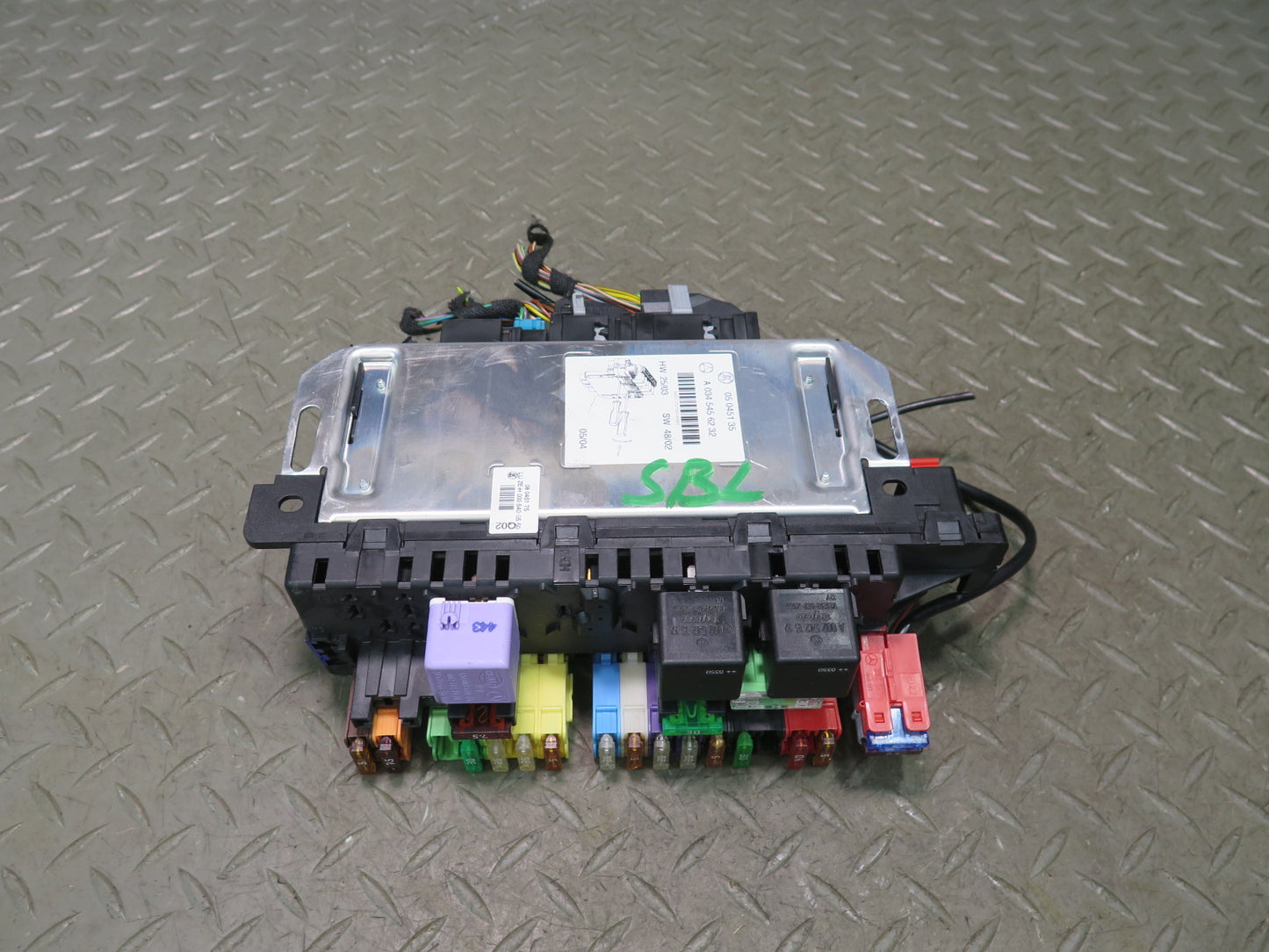 03-12 Mercedes R230 Sl-class Rear SAM Fuse Relay Box Module 0345456232 OEM