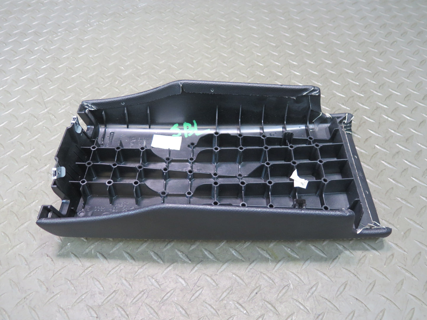 03-06 Mercedes R230 Sl-class Rear Center Console Leather Lid Cover Black OEM