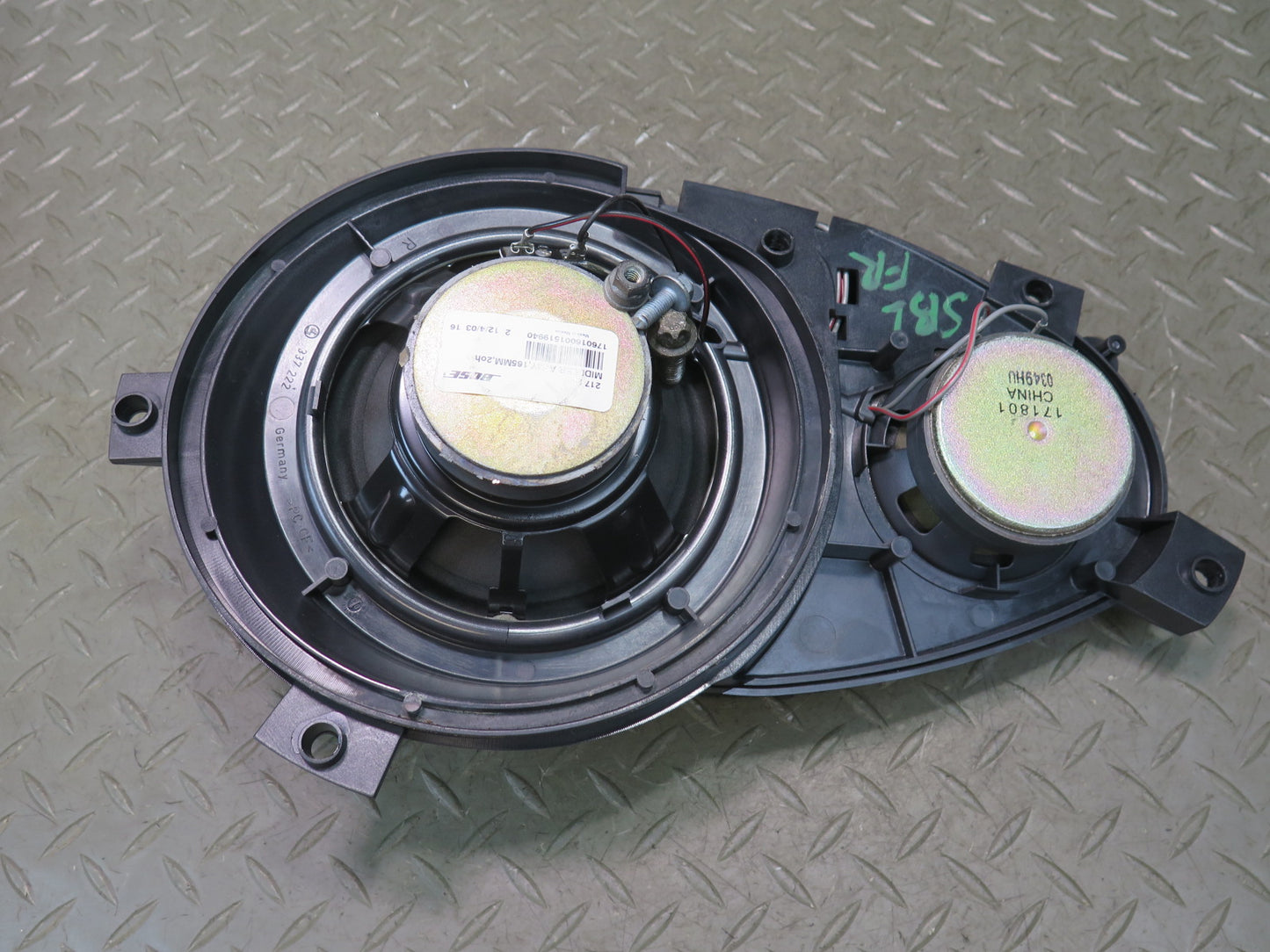 03-08 Mercedes R230 Sl-class Set of 2 Left & Right Side Door Bose Speaker OEM