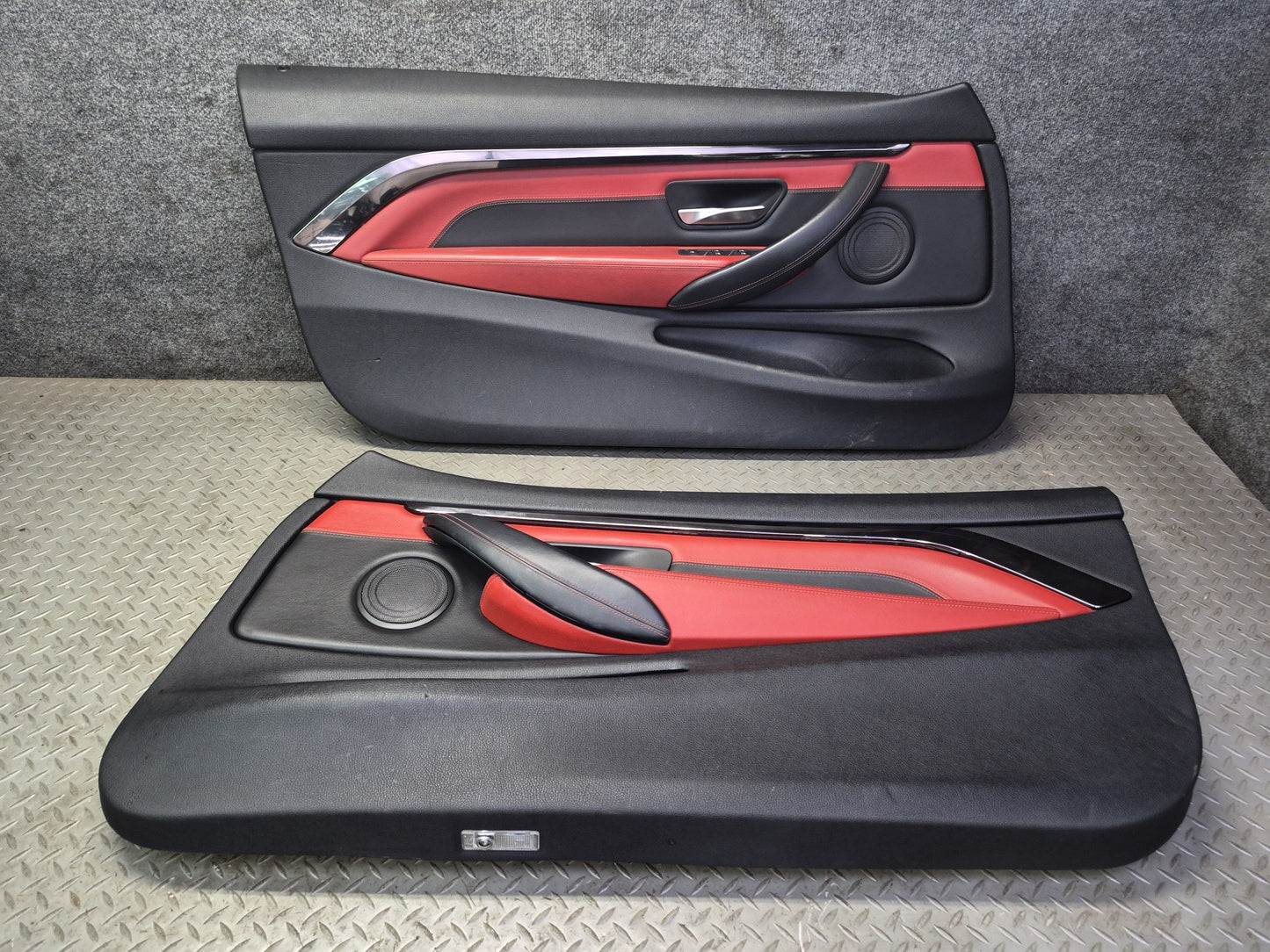 2015-2020 BMW F82 F83 M4 Front Left & Right Door Interior Trim Panel Set of 2