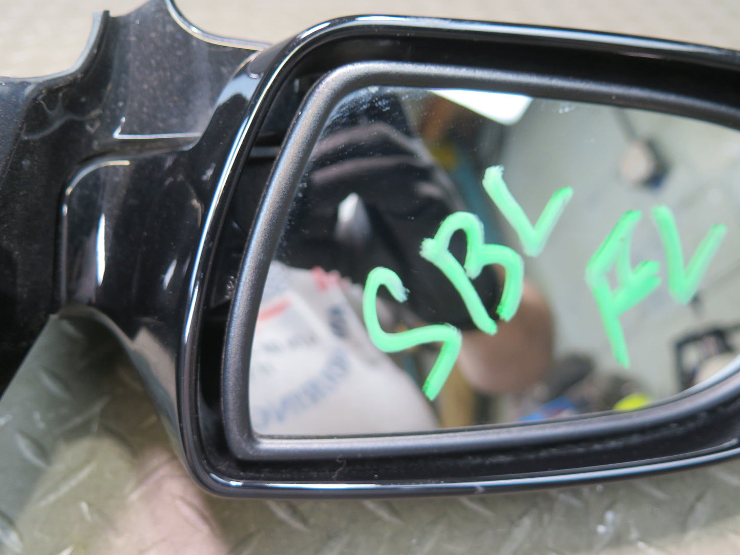 04-08 Mercedes R230 Sl-class Left Door Exterior Side View Heat Mirror Black OEM