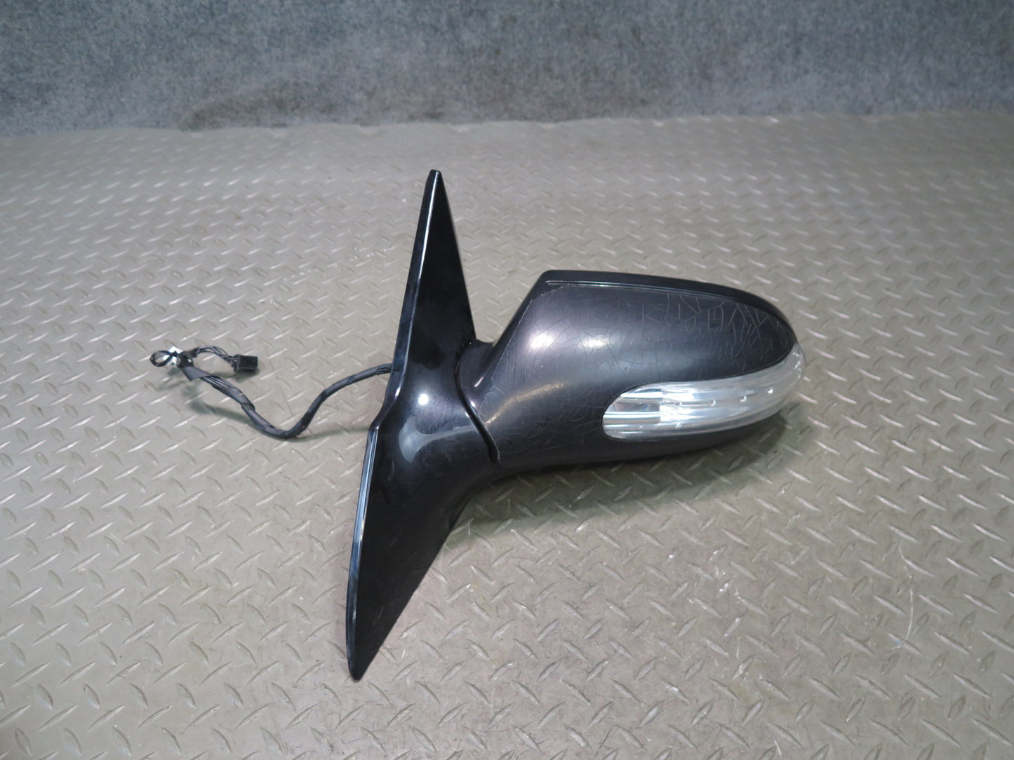 04-08 Mercedes R230 Sl-class Left Door Exterior Side View Heat Mirror Black OEM