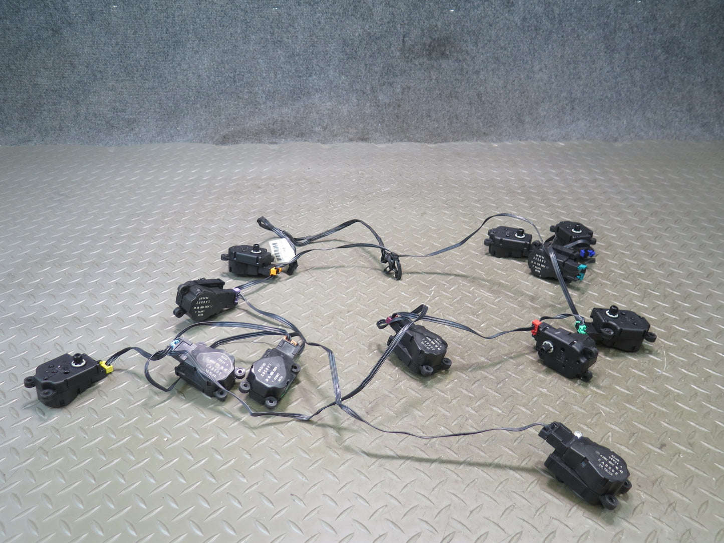 03-12 Mercedes R230 Sl-class A/C Heater Flap Door Actuator Motor Wiring Set OEM