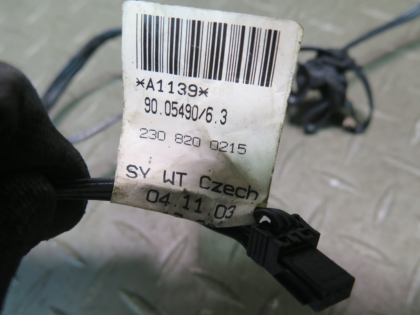 03-12 Mercedes R230 Sl-class A/C Heater Flap Door Actuator Motor Wiring Set OEM