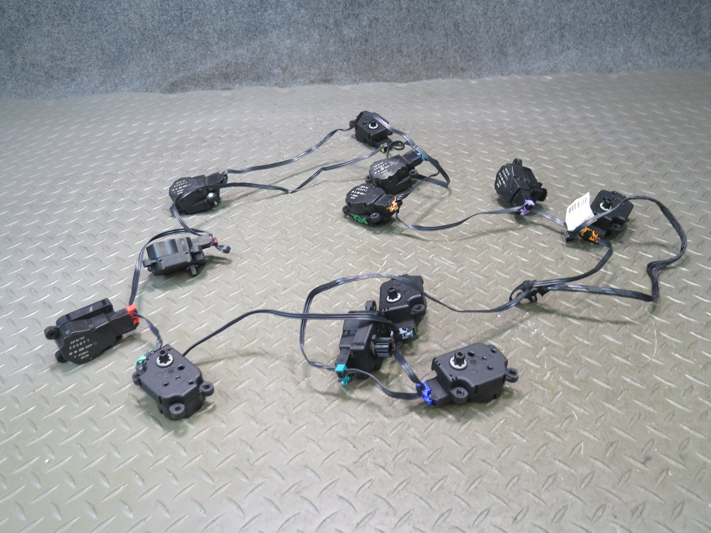 03-12 Mercedes R230 Sl-class A/C Heater Flap Door Actuator Motor Wiring Set OEM