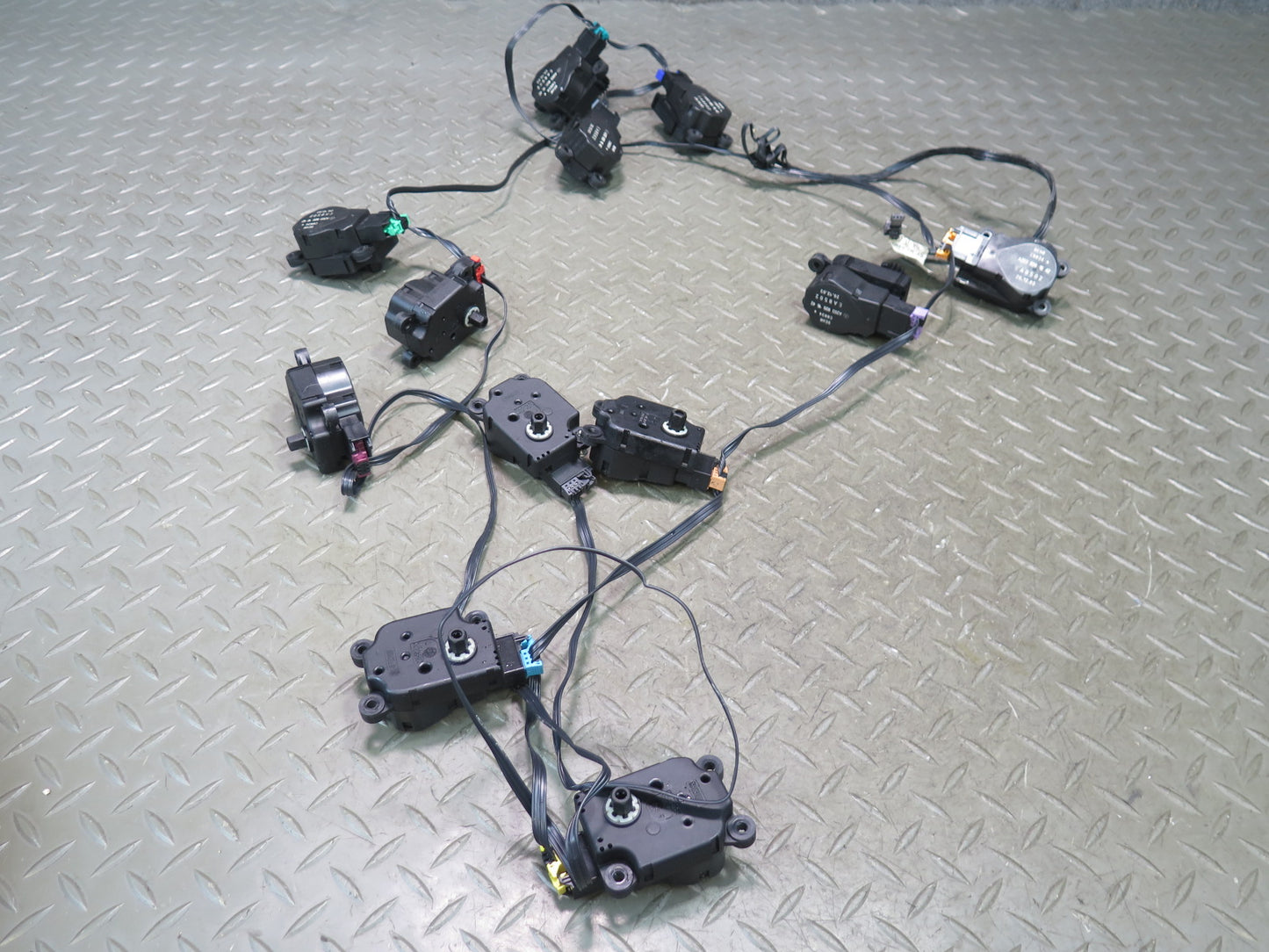 03-12 Mercedes R230 Sl-class A/C Heater Flap Door Actuator Motor Wiring Set OEM