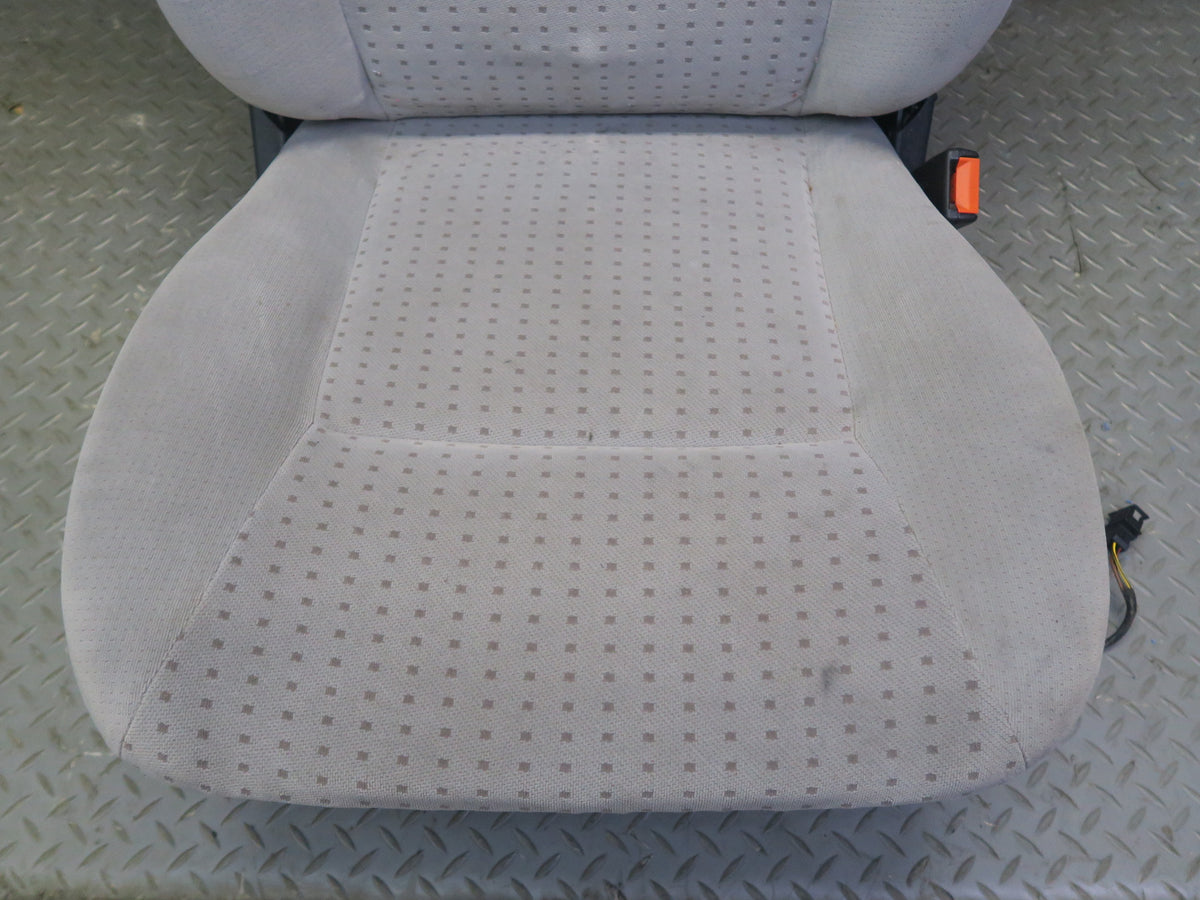 01-03 VW Eurovan T4 Set of 2 Front Left & Right Cloth Seat w Armrest Gray OEM
