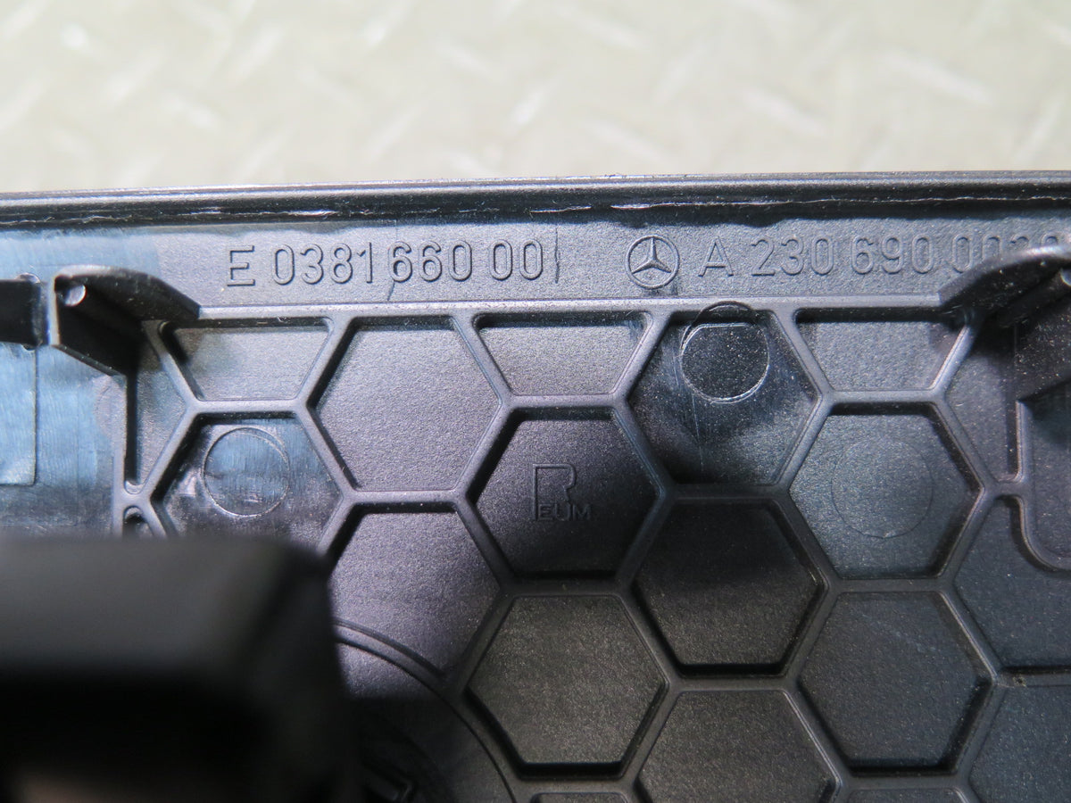 03-06 Mercedes R230 SL55 AMG Rear Deck Shelf Speaker Trim Cover Black OEM