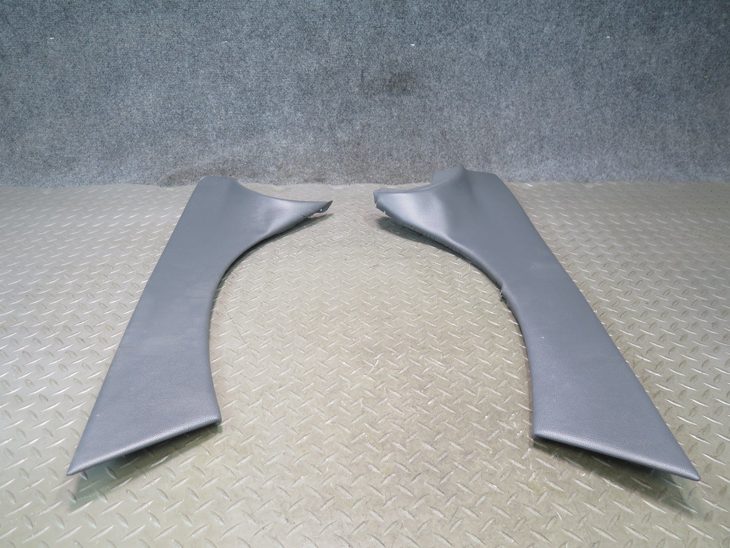 03-08 Mercedes SL55 AMG R230 Set of 2 Center Console Trim Cover Panel Black OEM