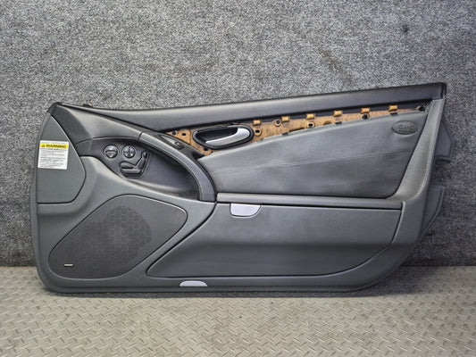 03-06 Mercedes R230 SL55 Front Right Door Interior Trim Cover Panel Black OEM