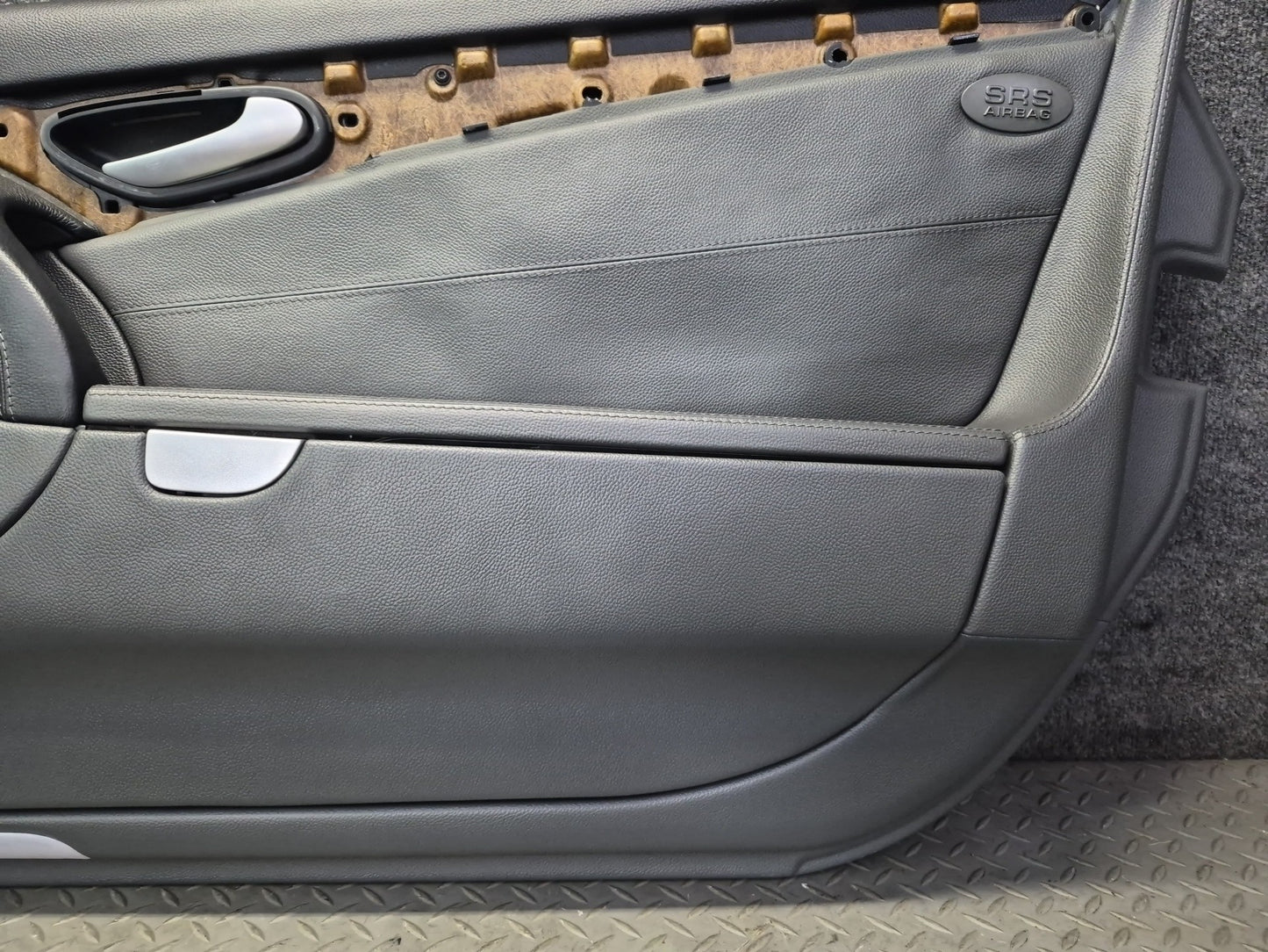 03-06 Mercedes R230 SL55 Front Right Door Interior Trim Cover Panel Black OEM