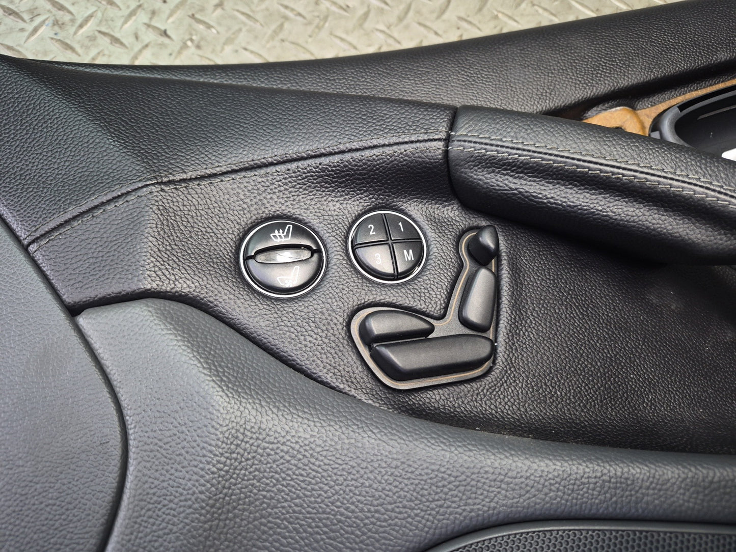 03-06 Mercedes R230 SL55 Front Right Door Interior Trim Cover Panel Black OEM