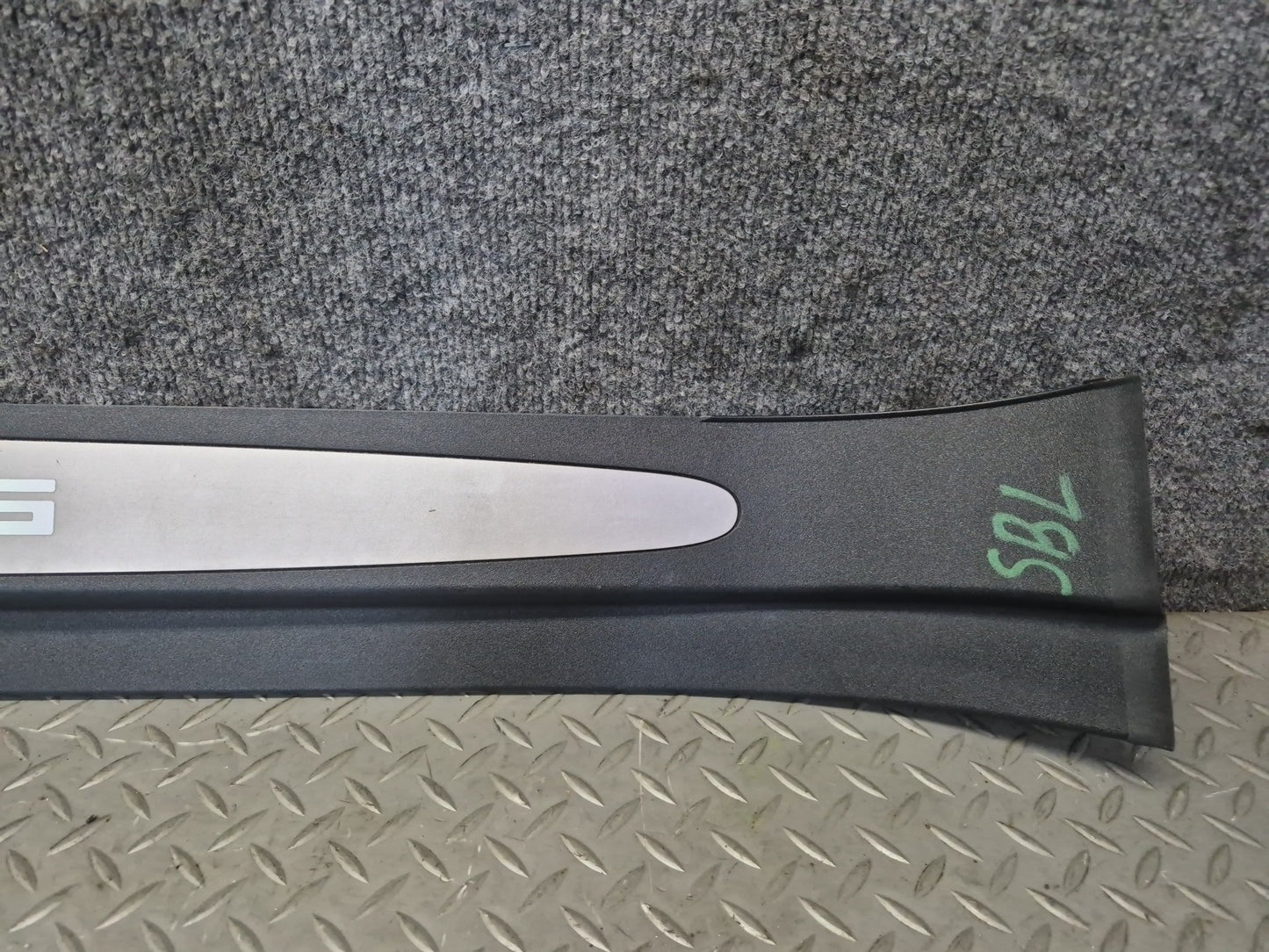 03-06 Mercedes R230 SL55 AMG Set of 2 Door Scuff Sill Plate Trim Cover OEM