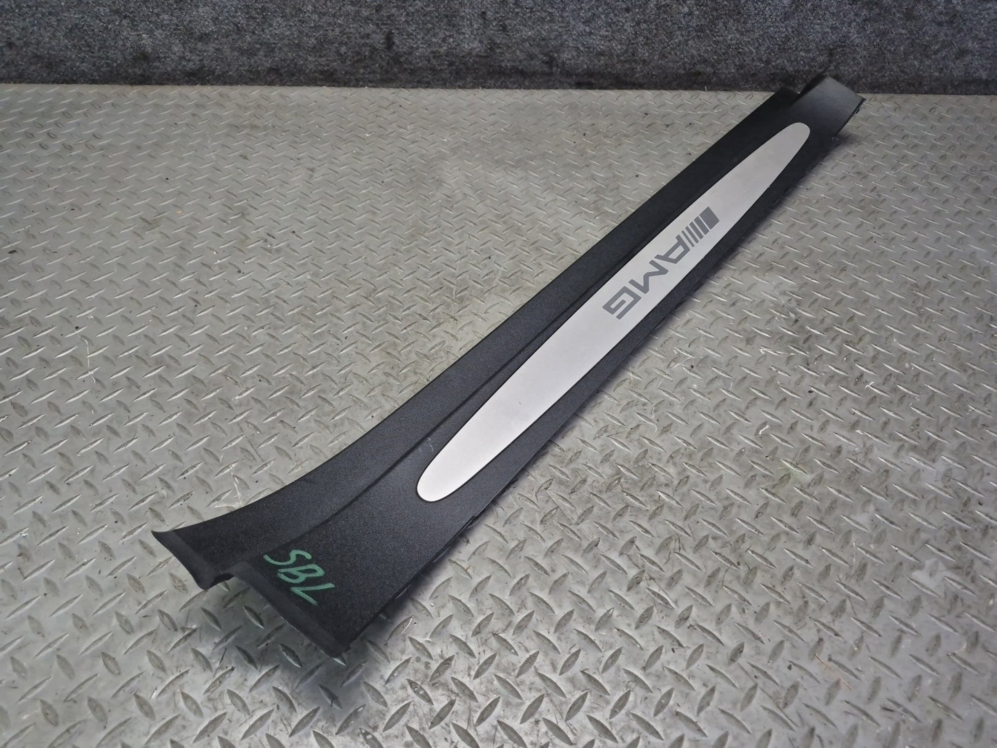 03-06 Mercedes R230 SL55 AMG Set of 2 Door Scuff Sill Plate Trim Cover OEM