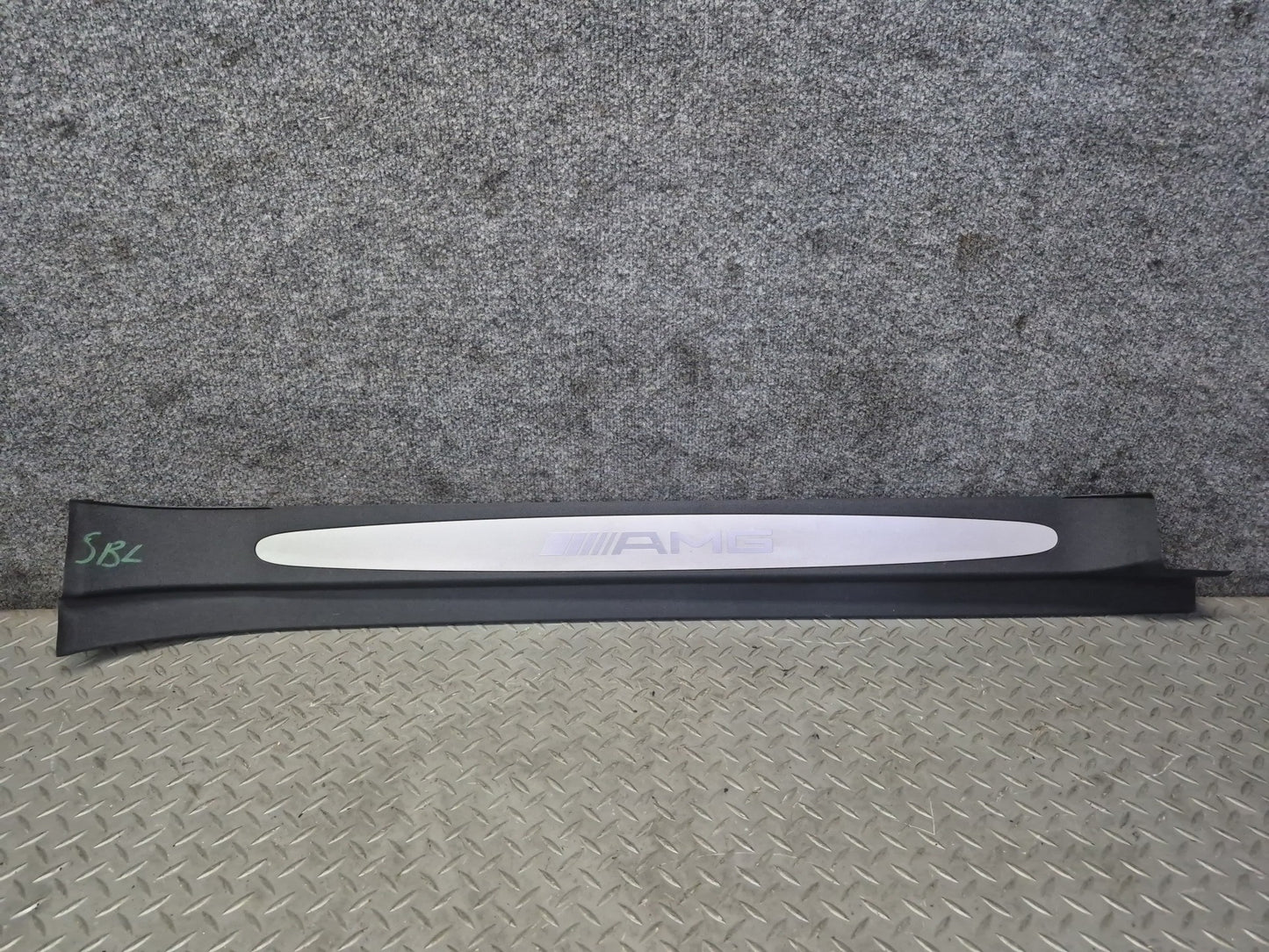 03-06 Mercedes R230 SL55 AMG Set of 2 Door Scuff Sill Plate Trim Cover OEM
