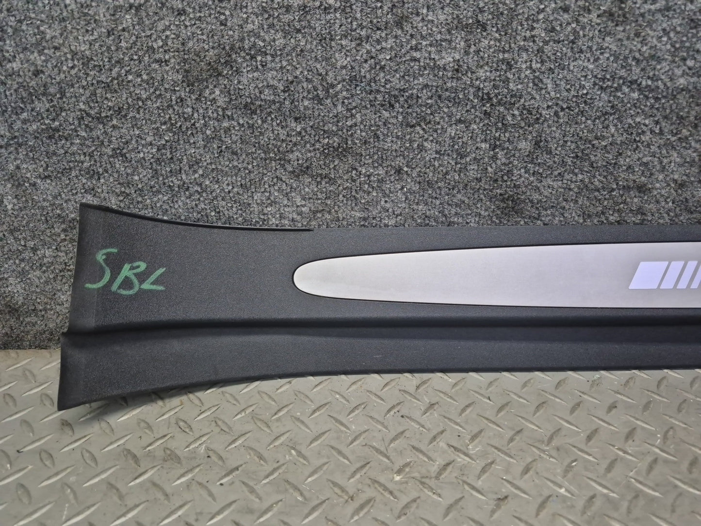 03-06 Mercedes R230 SL55 AMG Set of 2 Door Scuff Sill Plate Trim Cover OEM