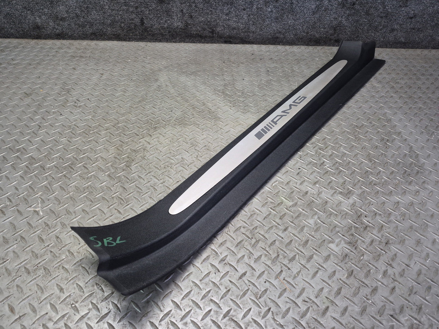 03-06 Mercedes R230 SL55 AMG Set of 2 Door Scuff Sill Plate Trim Cover OEM