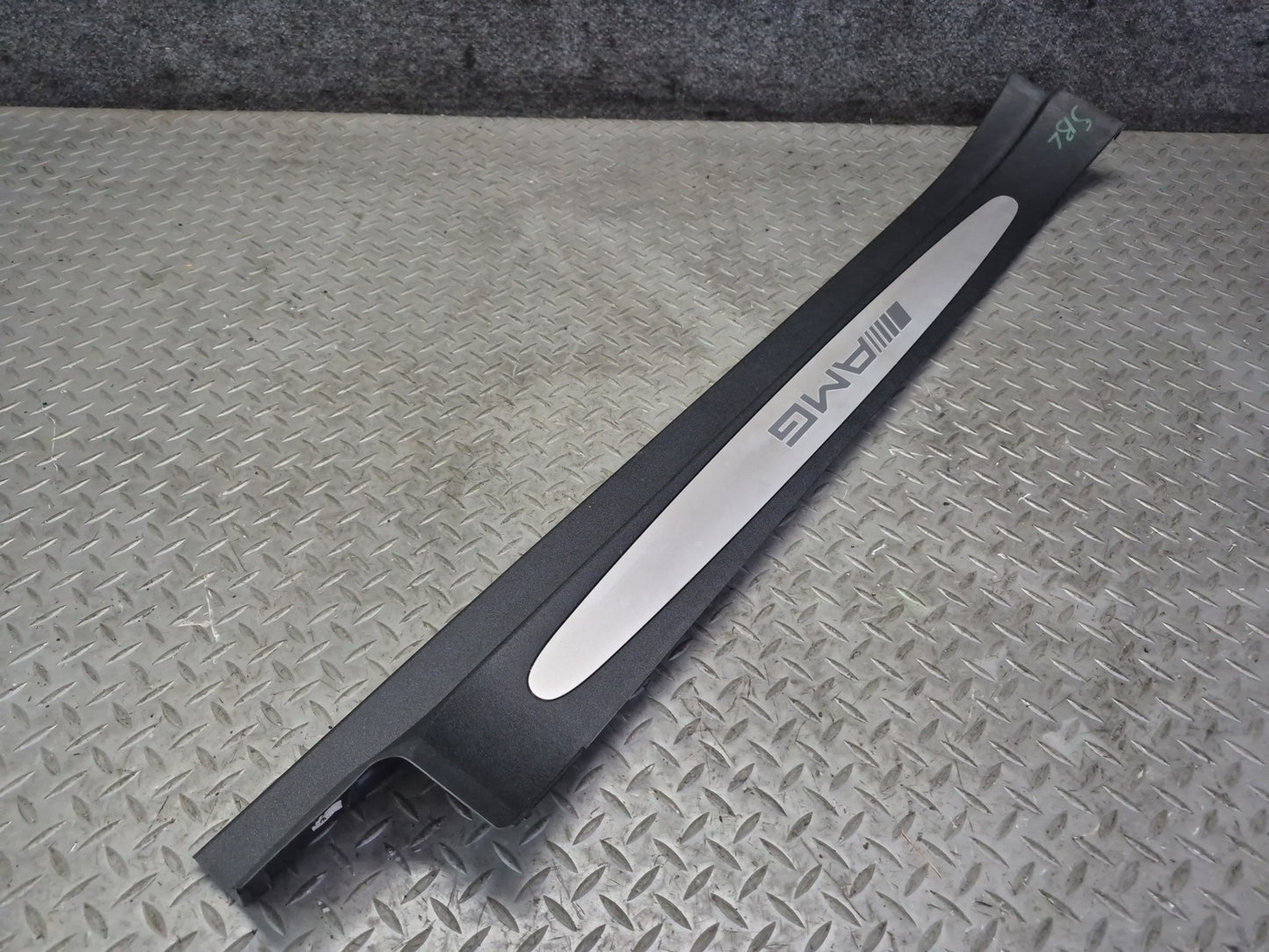 03-06 Mercedes R230 SL55 AMG Set of 2 Door Scuff Sill Plate Trim Cover OEM