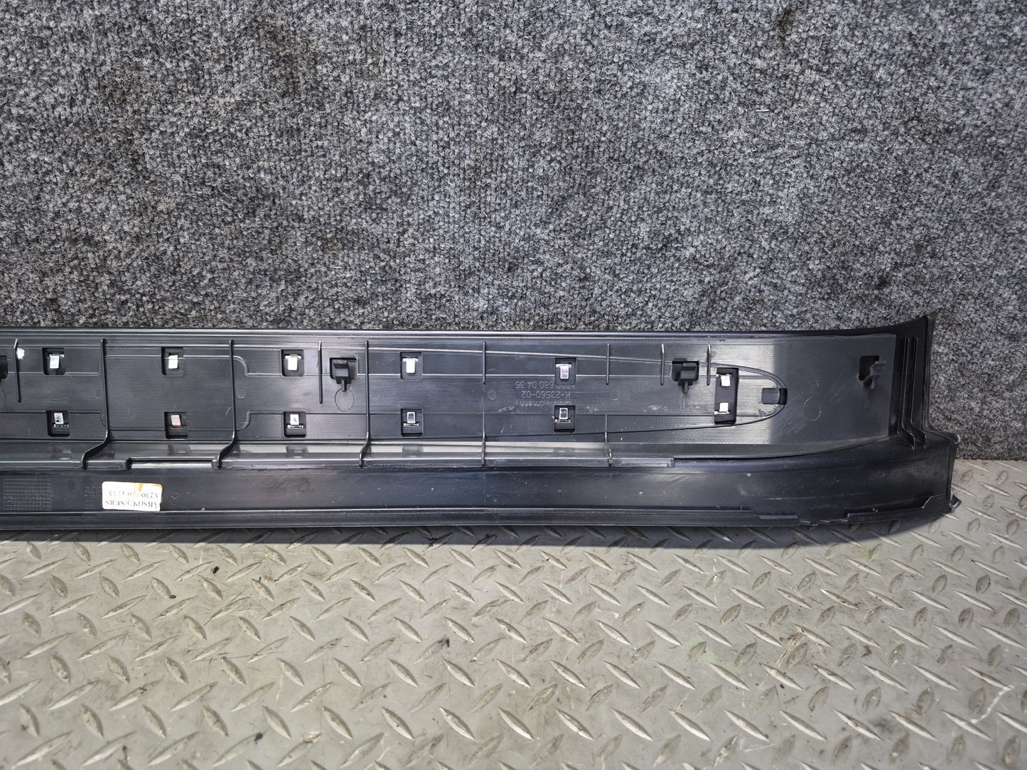 03-06 Mercedes R230 SL55 AMG Set of 2 Door Scuff Sill Plate Trim Cover OEM