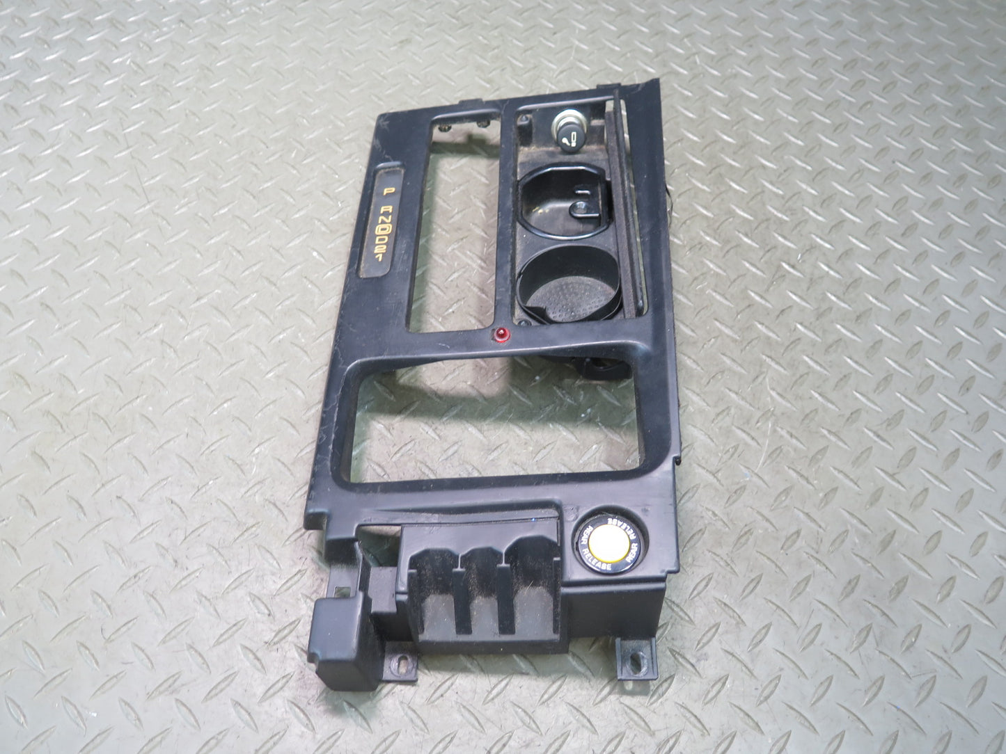 92-93 Chevrolet Corvette C4 A/T Center Console Shifter Trim w CUP Holder OEM