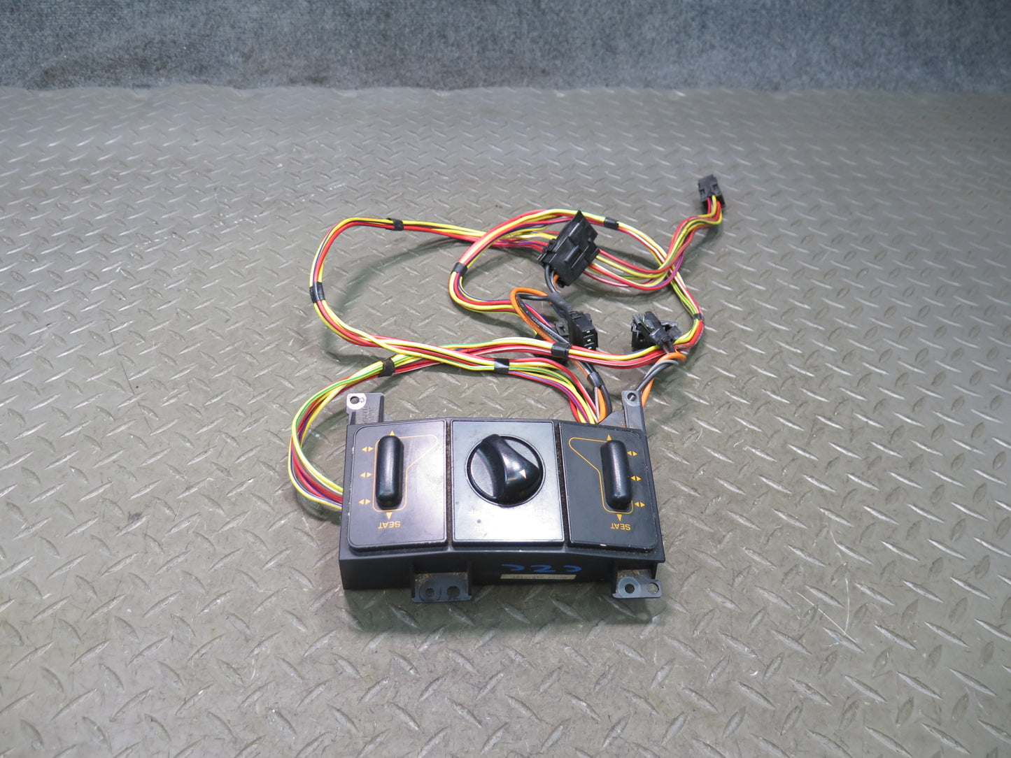 92-93 Chevrolet Corvette C4 Ride Control & Front Seat Control Switch OEM