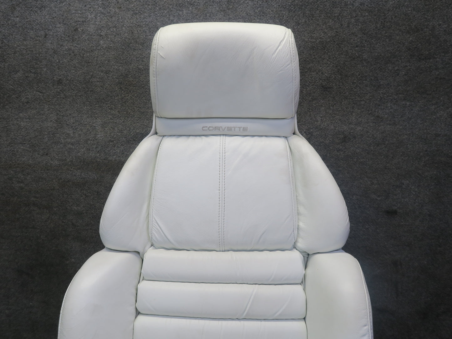 92-93 Chevrolet Corvette C4 Set of 2 Front Left & Right Leather Seat Damaged