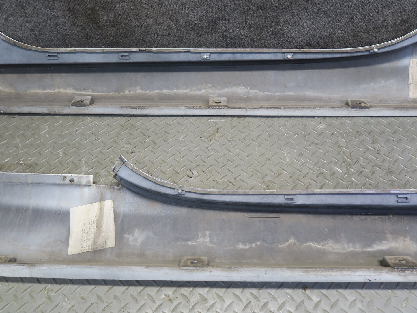 03-10 Bentley Continental GT Left & Right Side Skirt Rocker Panel Molding Set